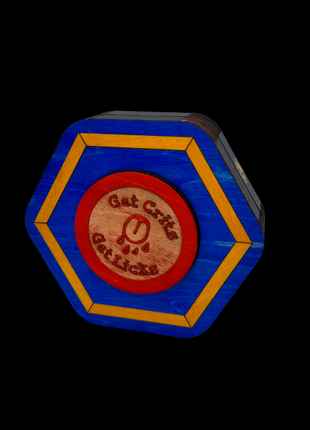 Queer Craft™ Pup Play Dice Holder + Coaster | Solid Wood 7 Polyhedral Dice Box