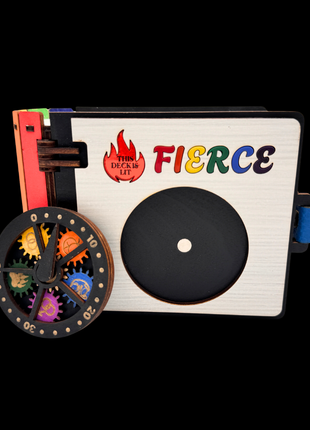 Queer Craft™ Fierce! Pride Deck Box | 120+ Card Storage + Hit Counter | Holds MTG Commander Decks