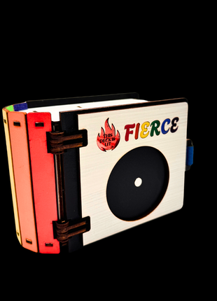 Queer Craft™ Fierce! Pride Deck Box | 120+ Card Storage + Hit Counter | Holds MTG Commander Decks