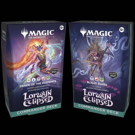 Lorwyn Eclipsed Commander Deck Bundle - Dance of the Elements & Blight Curse